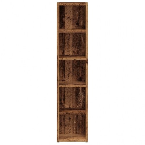 Smalle reoler 2 stk. - 21×16×93,5 cm i konstrueret træ, antikt træ