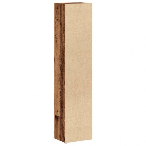 Smalle reoler 2 stk. - 21×16×93,5 cm i konstrueret træ, antikt træ