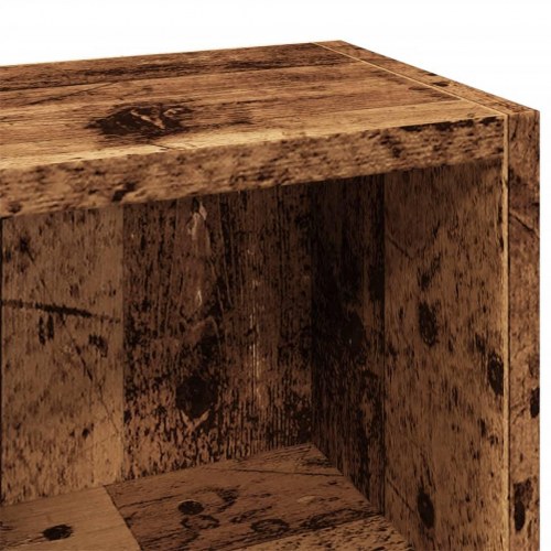 Smalle reoler 2 stk. - 21×16×93,5 cm i konstrueret træ, antikt træ