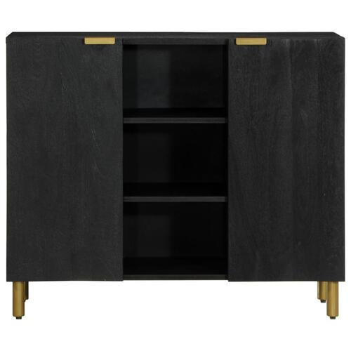 Skænk 90x33x75 cm konstrueret træ sort