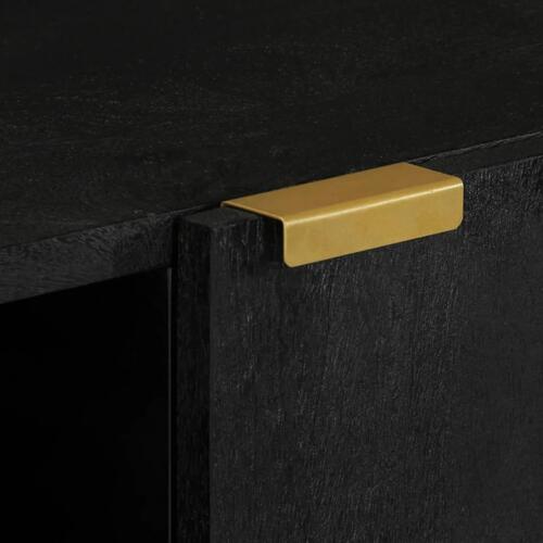 Skænk 90x33x75 cm konstrueret træ sort