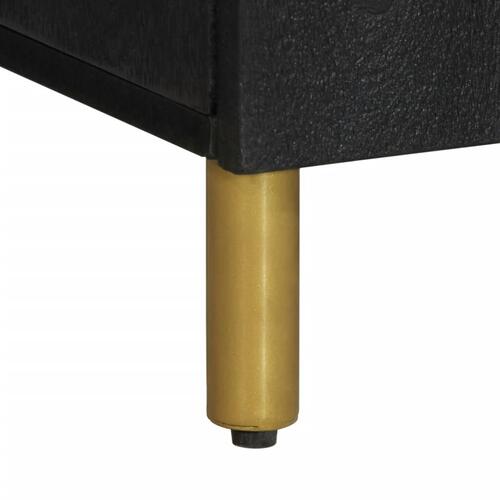 Skænk 90x33x75 cm konstrueret træ sort