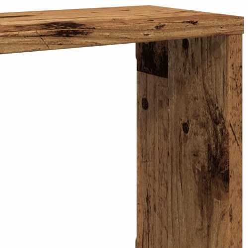 Væghylder 2 stk. kubeformet - 100×15×30 cm, antikt trælook