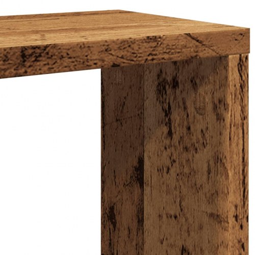 Væghylder 4 stk. kubeformede 30×15×30 cm - antikt trælook