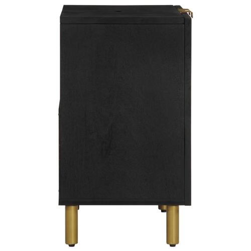 Underskab til vask 62x33x58 cm konstrueret træ sort