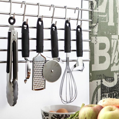 Habitat tallerken - sort metal, 27 × 8 × 3 cm (12 stk.)