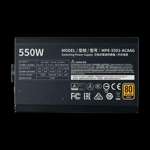 Strømforsyning Cooler Master MPE-5502-ACAAG-EU 550 W 80 Plus Gold