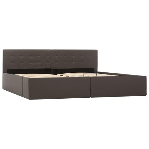 Sengeramme uden madras med hydraulisk opbevaring 180x200cm grå