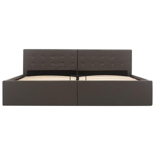 Sengeramme uden madras med hydraulisk opbevaring 180x200cm grå