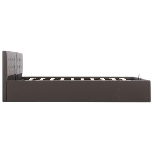 Sengeramme uden madras med hydraulisk opbevaring 180x200cm grå