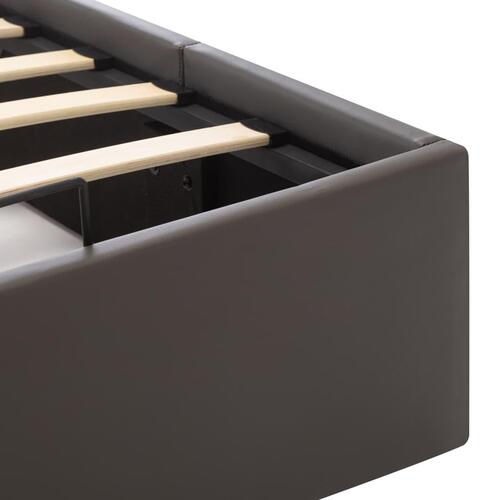 Sengeramme uden madras med hydraulisk opbevaring 180x200cm grå