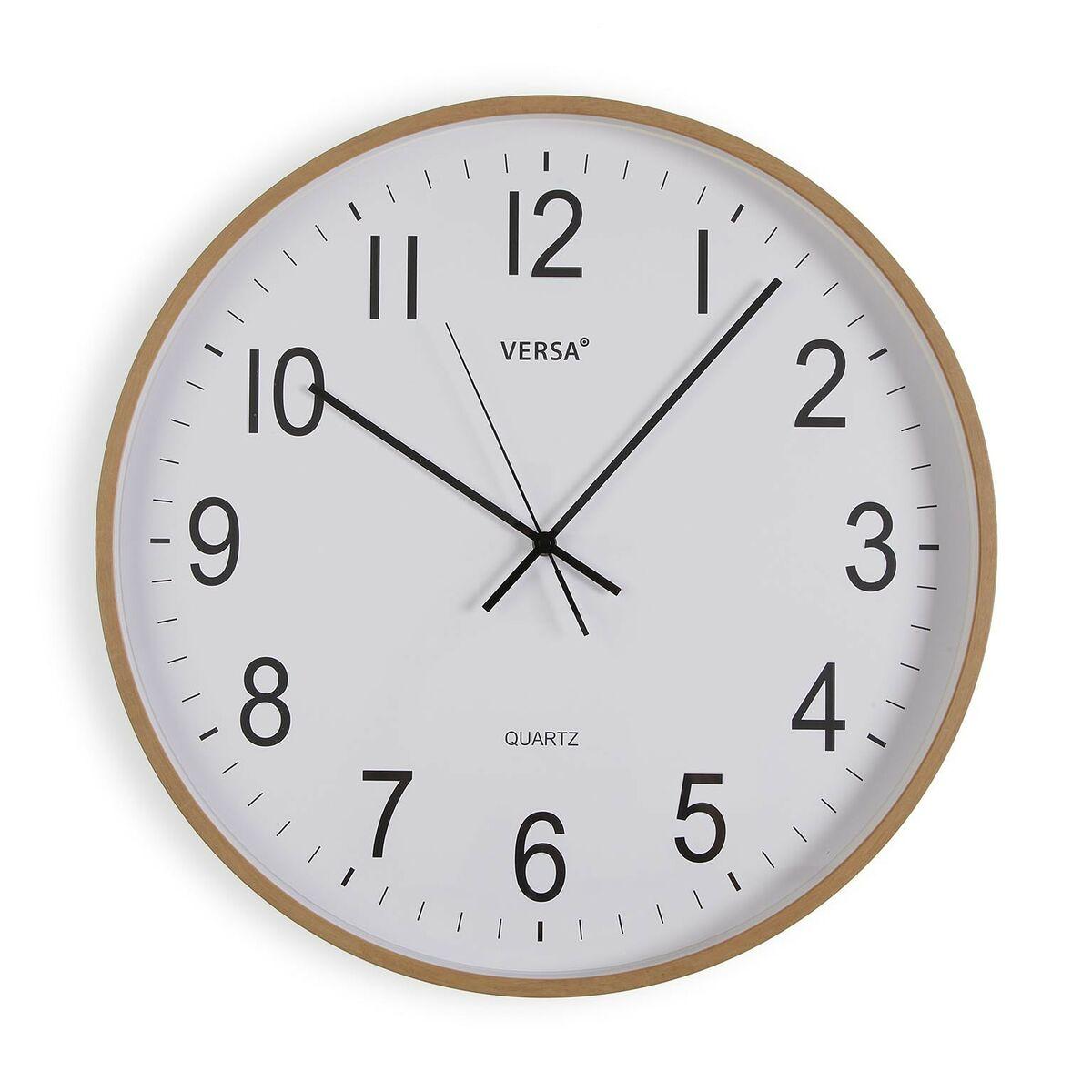 Vægur Versa Plastik Kvarts Træ Mdf 52 X 50 X 50 Cm