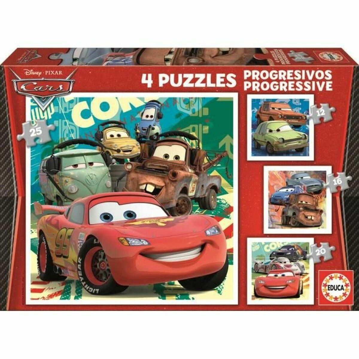 Puslespil Educa Cars (4 enheder)