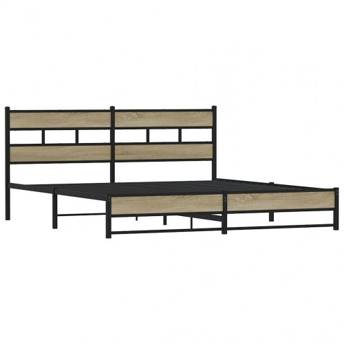 Sengeramme 180x200 cm i metal uden madras - sonoma-eg