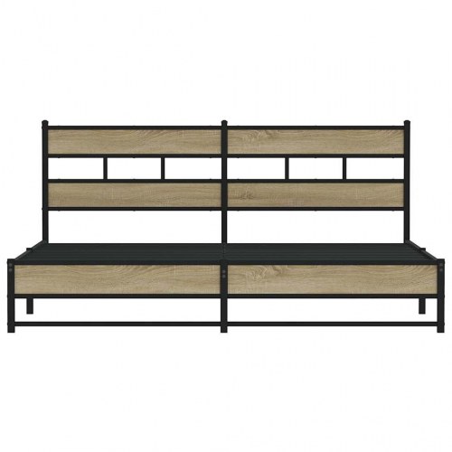 Sengeramme 180x200 cm i metal uden madras - sonoma-eg
