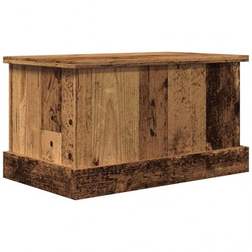 Opbevaringskasse med låg 30 x 50 x 28 cm - antikt træ