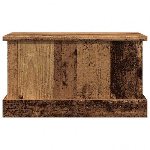 Opbevaringskasse med låg 30 x 50 x 28 cm - antikt træ