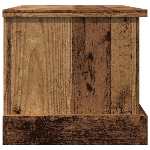 Opbevaringskasse med låg 30 x 50 x 28 cm - antikt træ