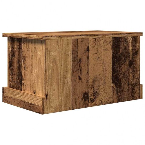 Opbevaringskasse med låg 30 x 50 x 28 cm - antikt træ