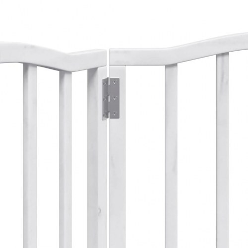 Hundelåge med 3 paneler 150 cm - hvid