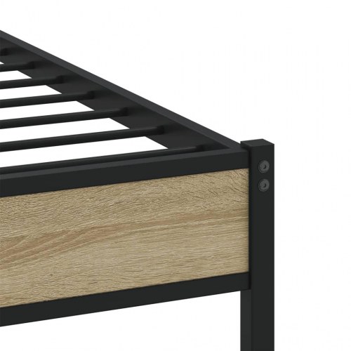 Sengeramme uden madras 140 x 200 cm i metal - sonoma-eg
