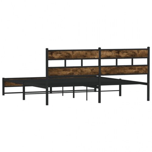 Sengeramme 183 x 213 cm - røget egetræsfarve