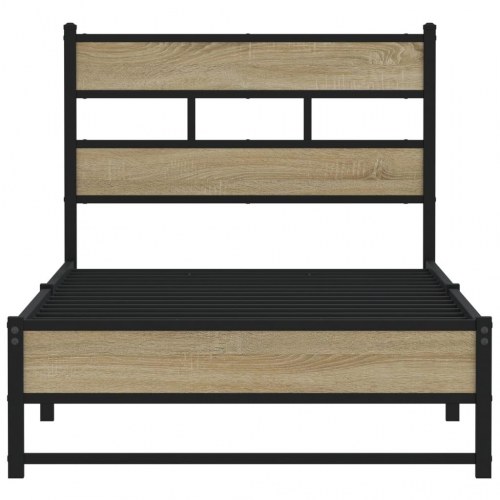 Sengeramme 90 x 190 cm i metal - sonoma-eg