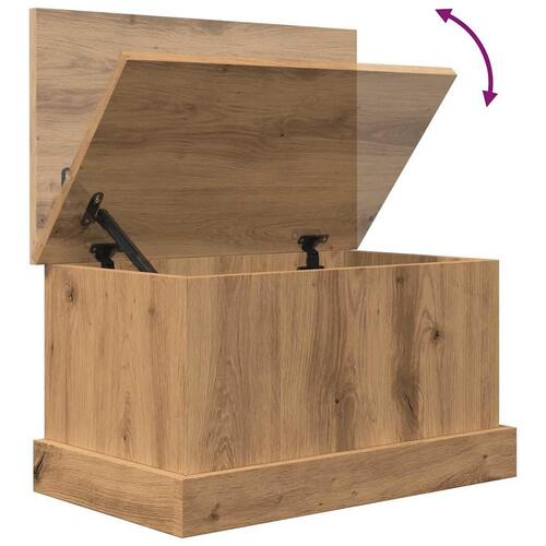 Opbevaringskasse 30x50x28 cm konstrueret træ kunsteg