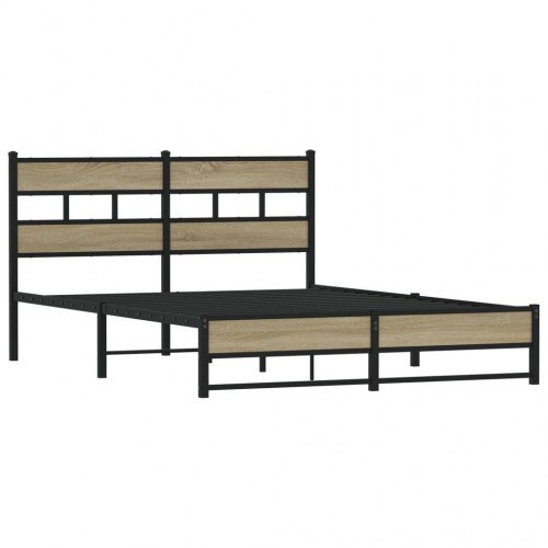 Sengeramme uden madras 150 x 200 cm med lameller - sonoma-eg