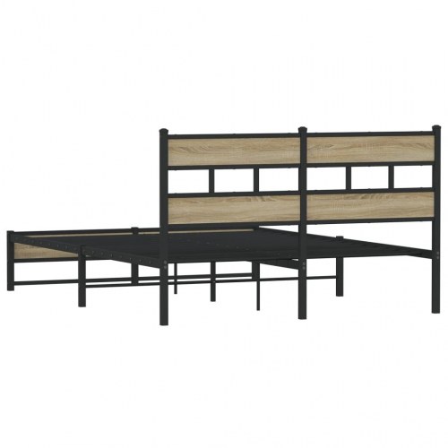 Sengeramme uden madras 150 x 200 cm med lameller - sonoma-eg