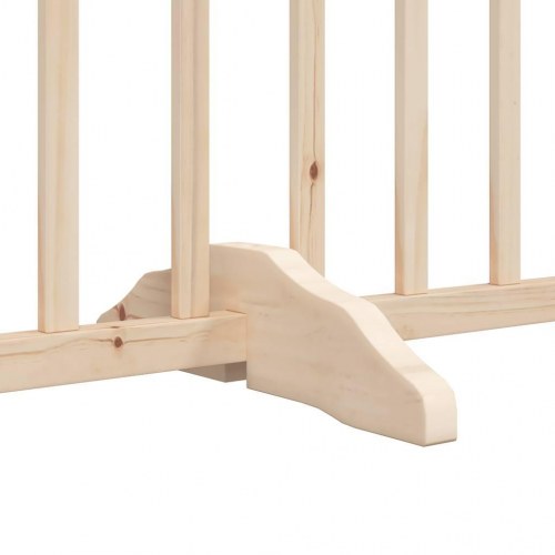 Hundegitter med dør, foldbart, 6 paneler - 300 cm