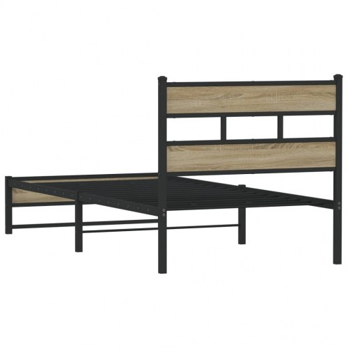 Sengeramme 80 x 200 cm i metal - sonoma-eg