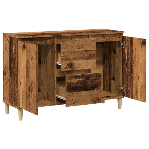 Skænk 102×35×70 cm i konstrueret træ - antikt trælook