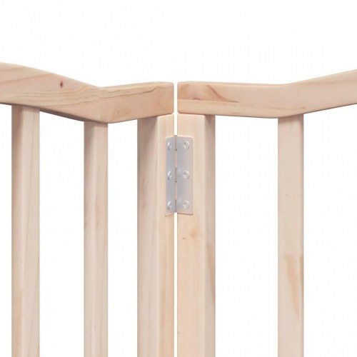 Hundelåge med dør 6 paneler 300 cm poppeltræ