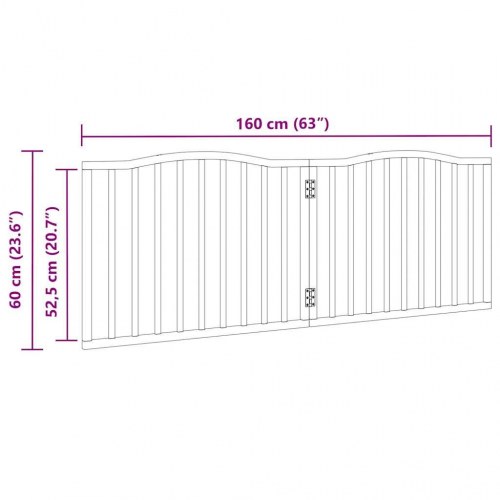 Hundelåge 2 paneler 160 cm poppeltræ