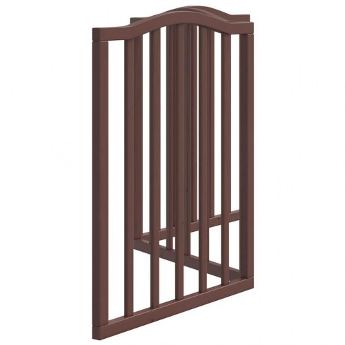 Hundelåge 3 paneler 150 cm foldbar - brun egetræ