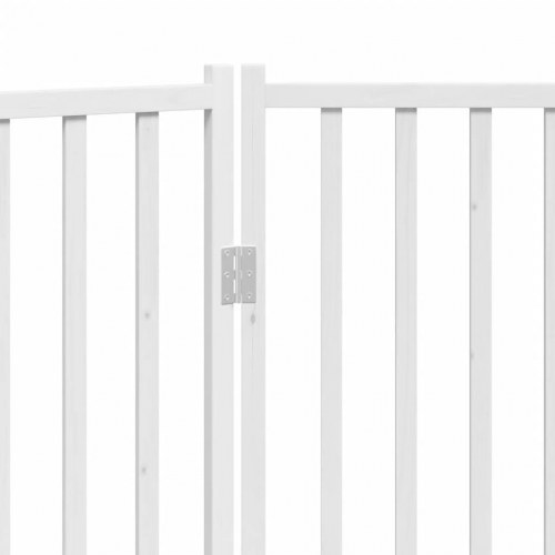 Hundelåge med 2 paneler 160 cm - hvid