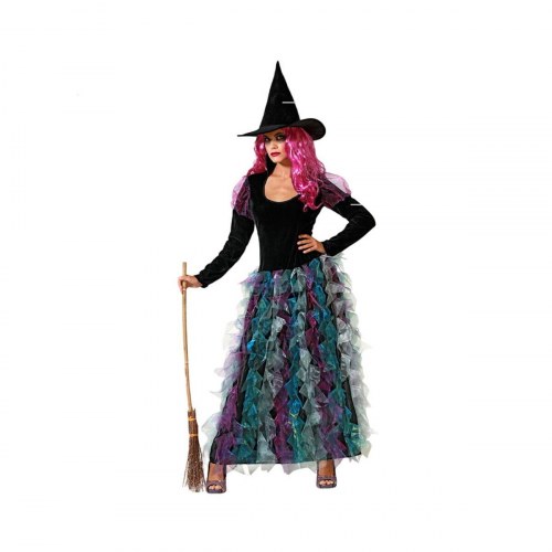 Halloween kostume til voksne - Heks XS/S (grøn)