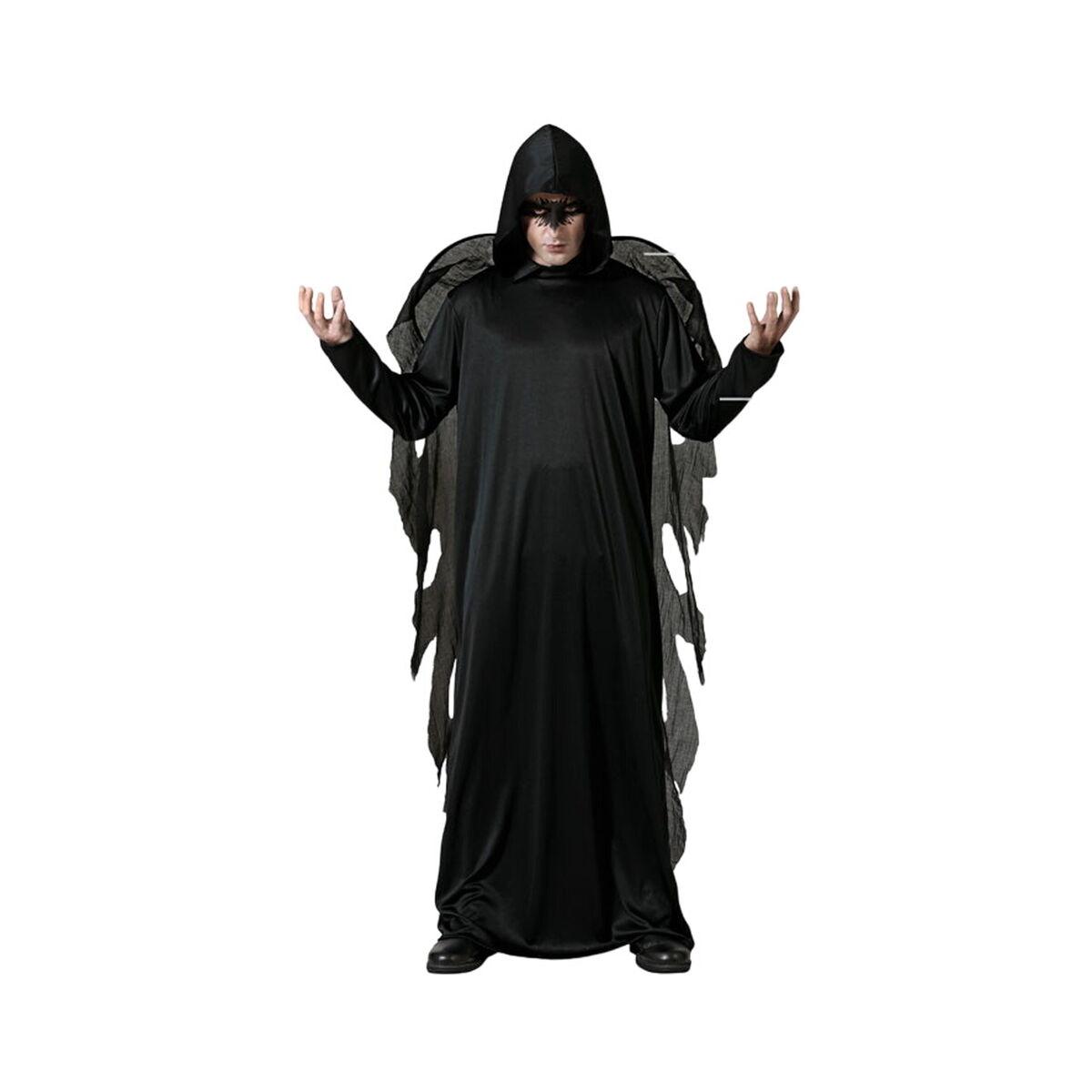 Kostume til voksne Sort engel M/L
