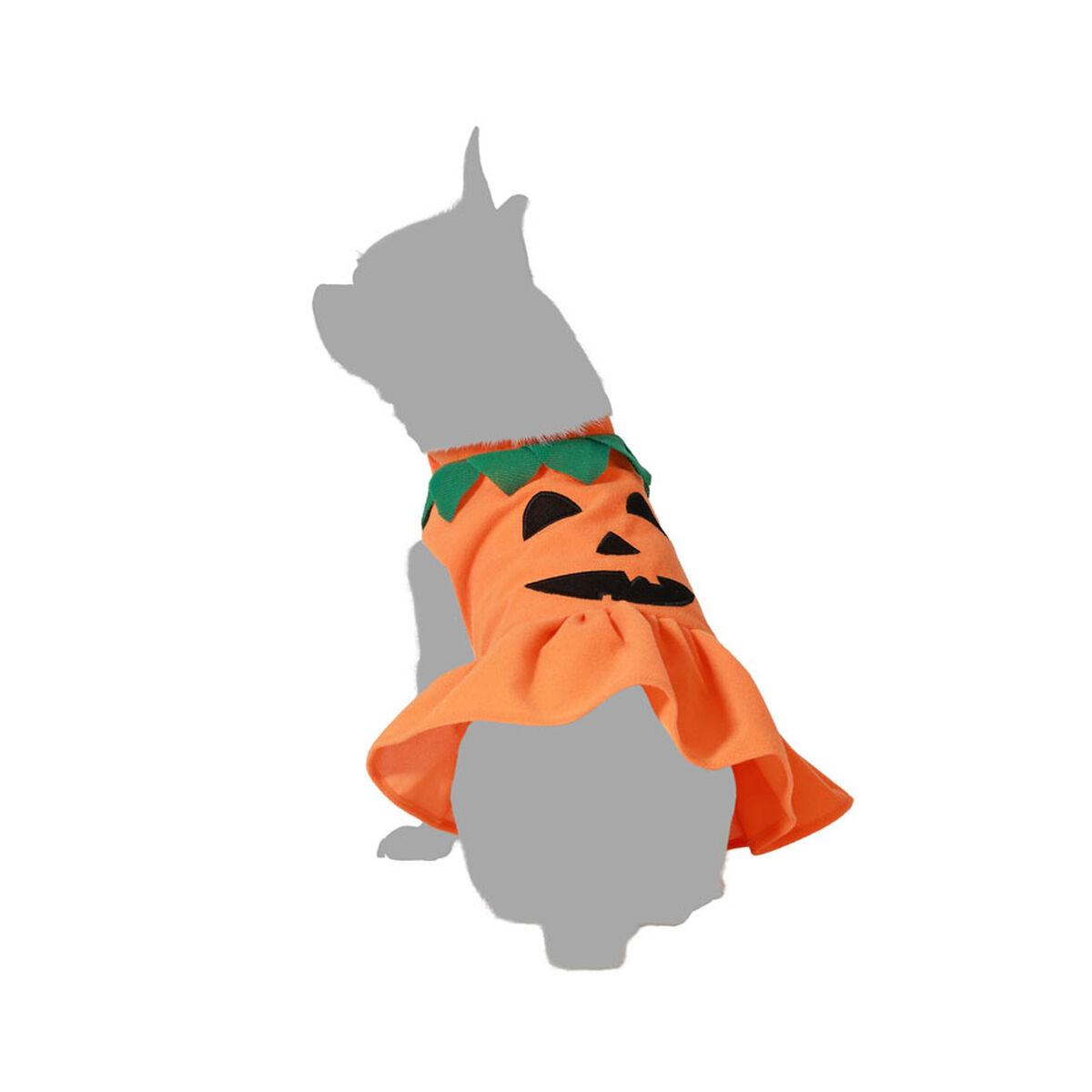 Hundedragt til Halloween - Græskar (Størrelse M)