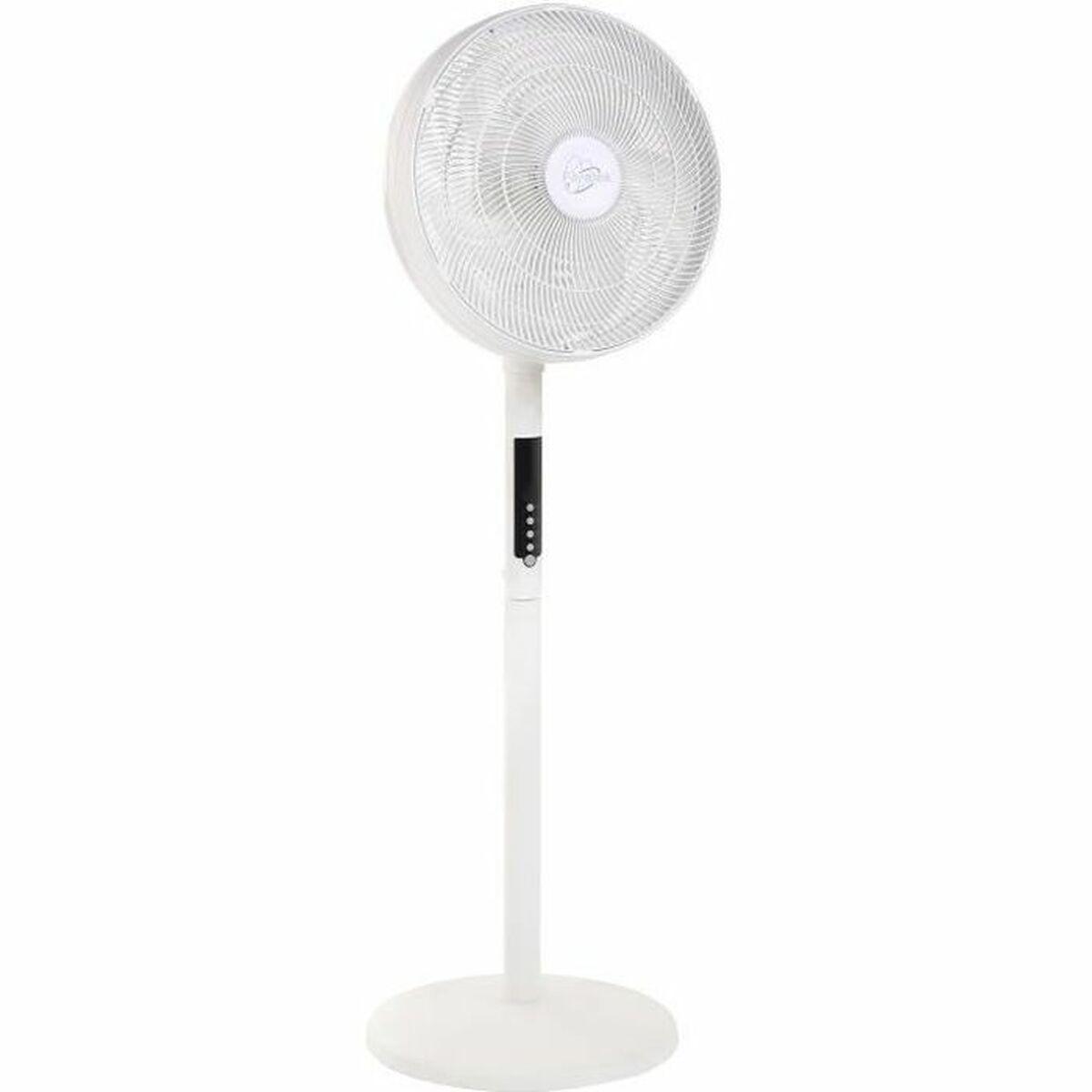 Fritstående Ventilator Farelek Light Hvid 70 W