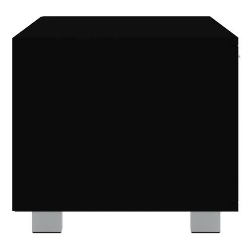 Tv-bord 140x40,5x35 cm konstrueret træ sort