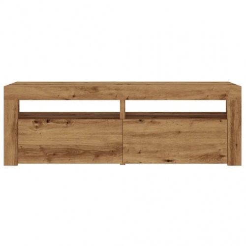 TV-bord med LED-lys 120 x 35 x 40 cm