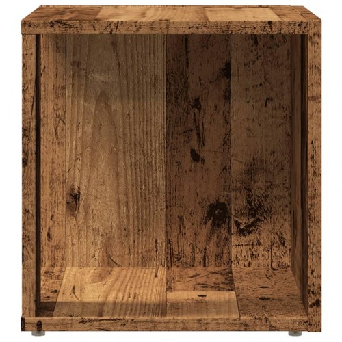 Sidebord/hjørneskab 33×33×34 cm i konstrueret træ - antik eg