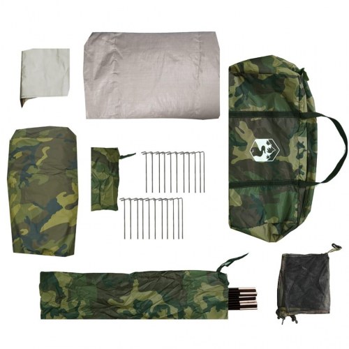 Brusetelt 2-personers vandafvisende - camouflage