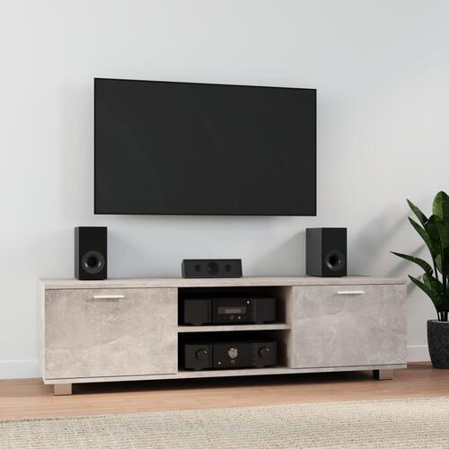 Tv-bord 140x40,5x35 cm konstrueret træ betongrå