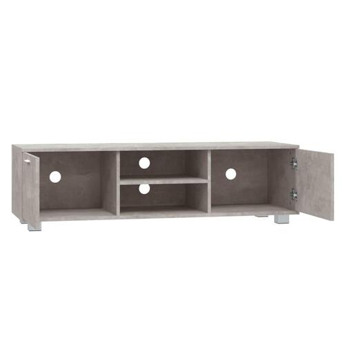 Tv-bord 140x40,5x35 cm konstrueret træ betongrå