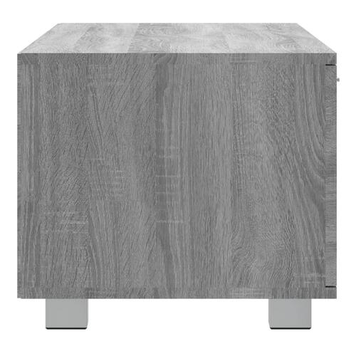 Tv-bord 140x40,5x35 cm konstrueret træ grå sonoma-eg