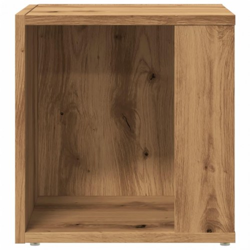 Sidebord 33x33x34 cm konstrueret træ kunsteg