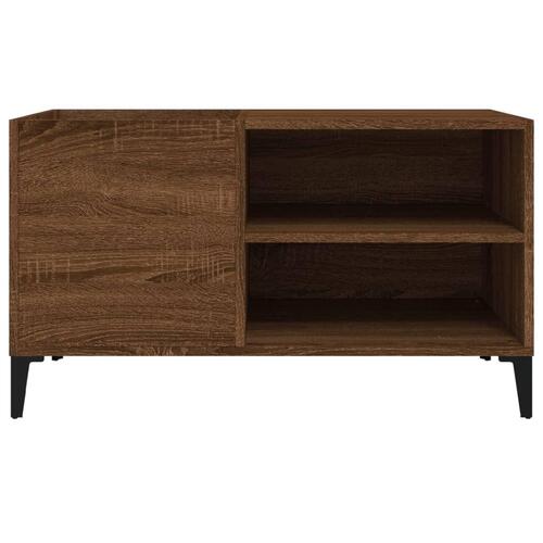 Vinylskab 84,5x38x48 cm konstrueret træ brun egetræsfarve